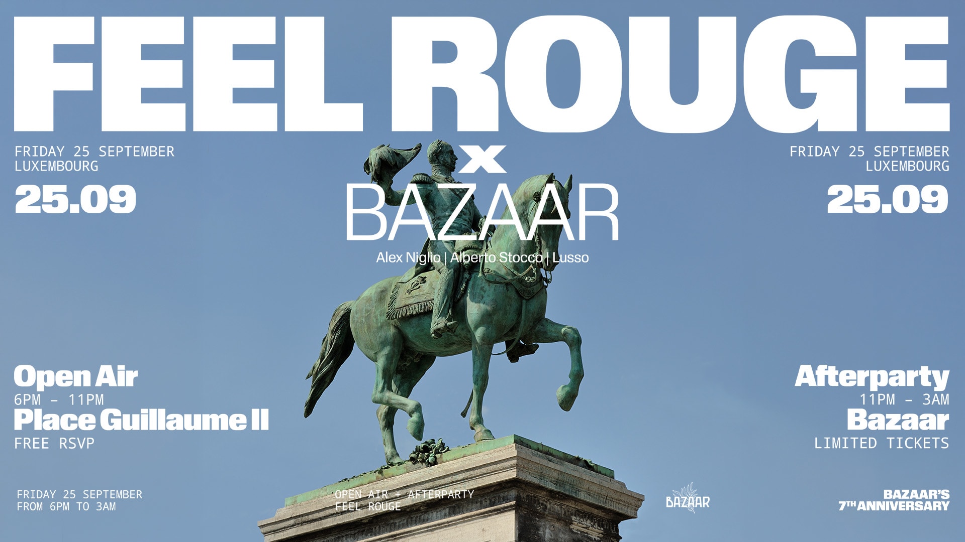 Official poster: FR × Bazaar — Open Air